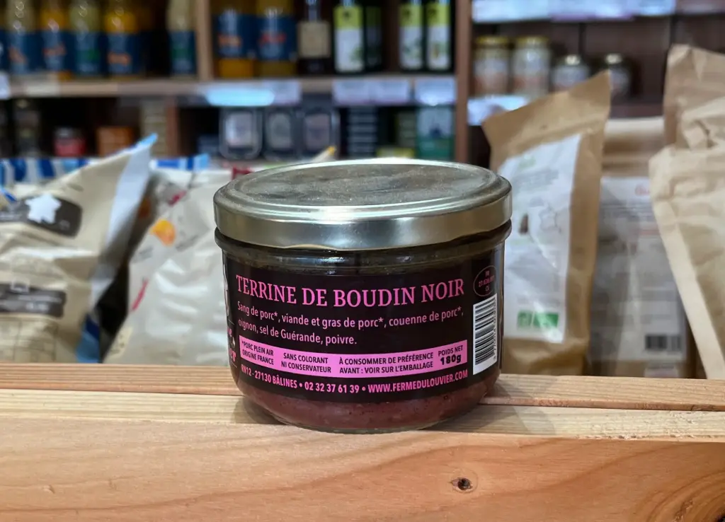 Terrine de boudin noir (Louvier)