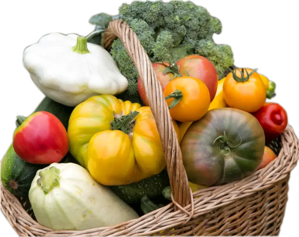 Panier de légumes de saison
