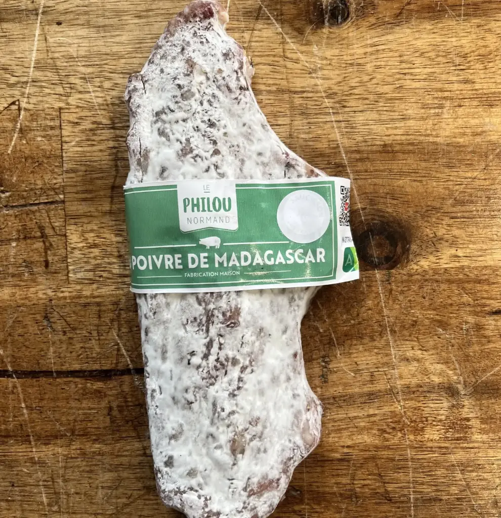 Saucisson sans peau - poivre de Madagascar