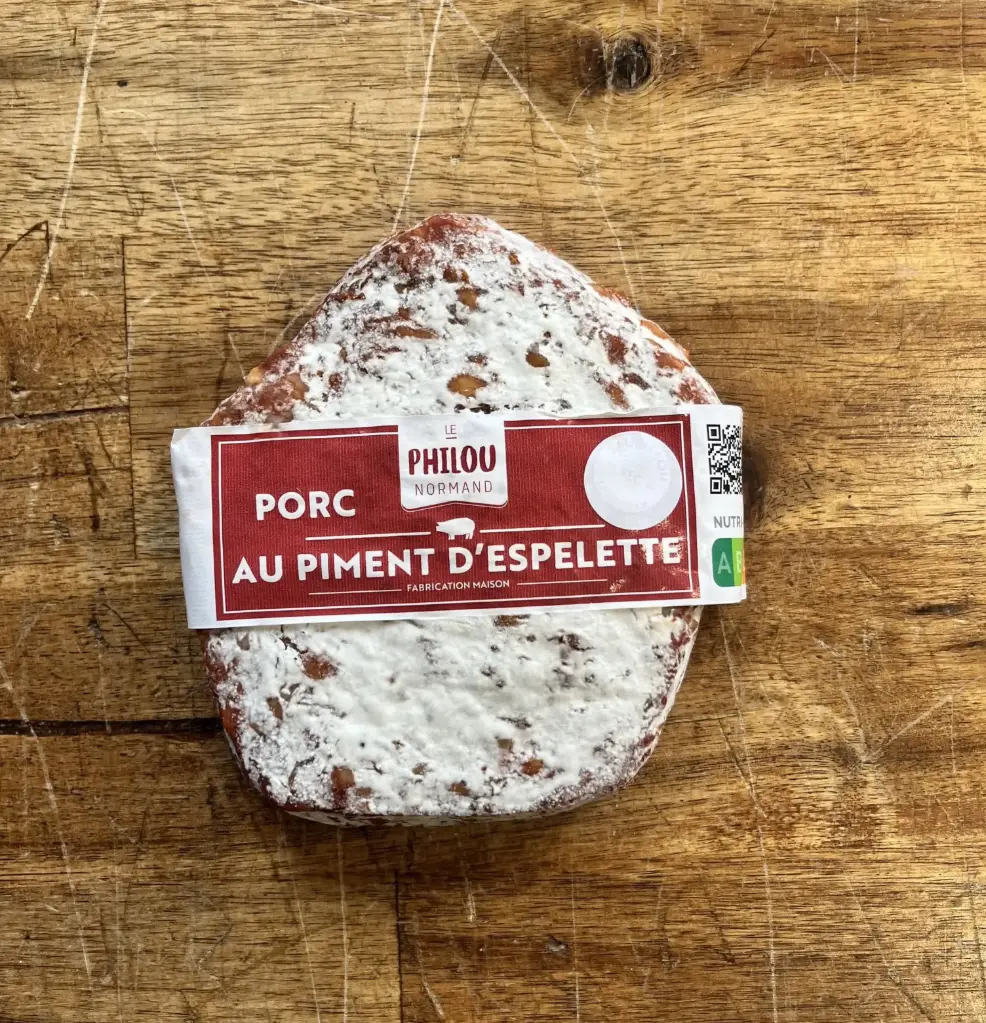 Saucisson sans peau au piment d'Espelette