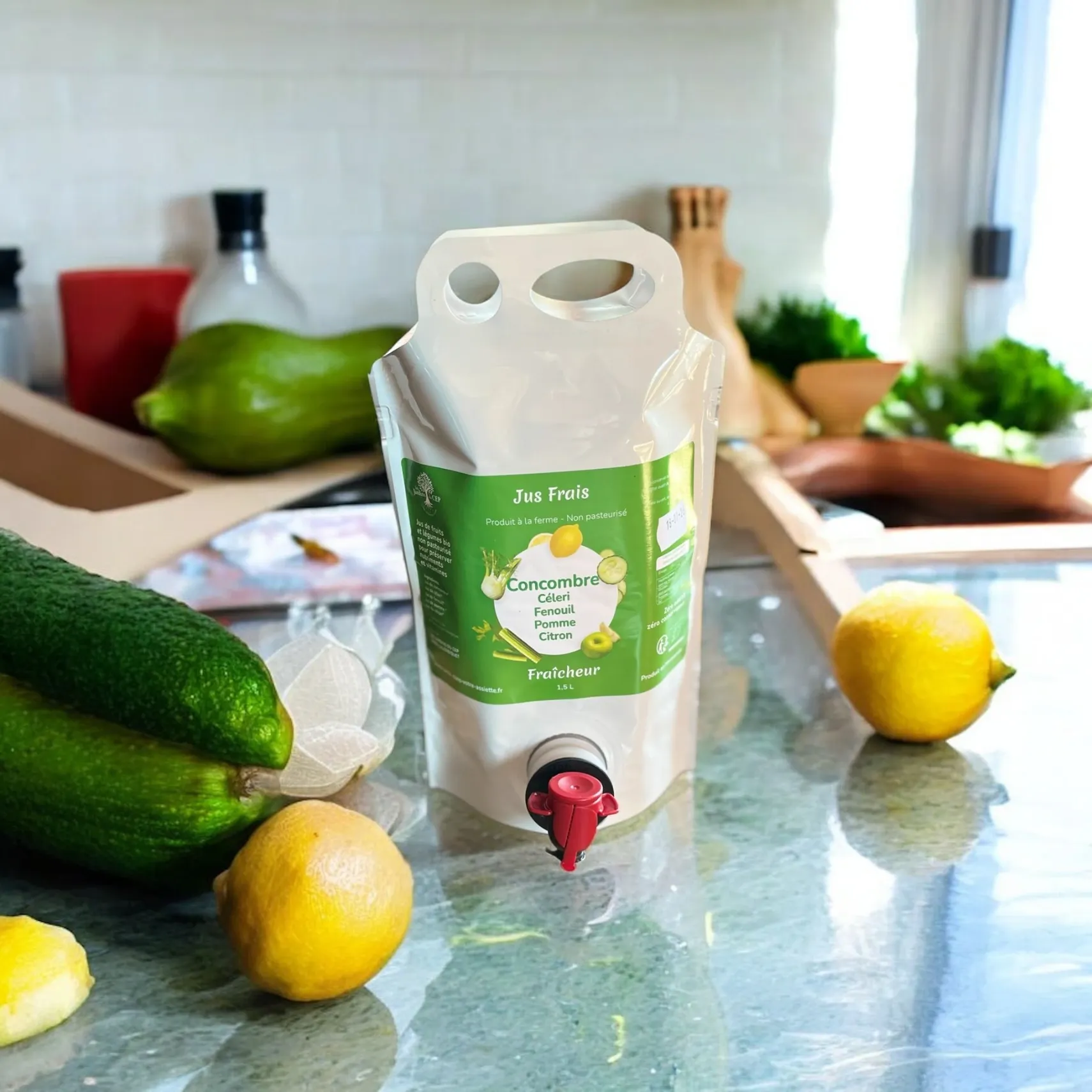 🥒 Jus Fraîcheur – Concombre fenouil